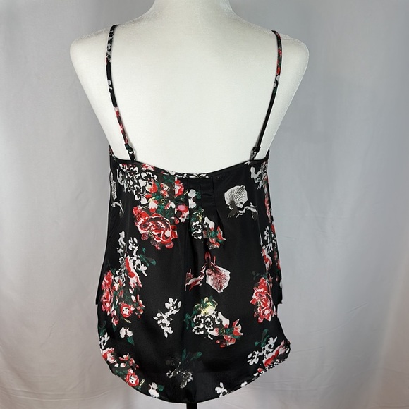 Talula Black Floral Chiffon Tank Top - Picture 4 of 11